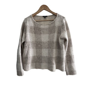 Eileen Fisher Alpaca Mohair Bateau Neck Sweater